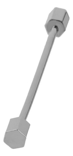 Clip De Alfiler Para Corbata Plata Hexágono