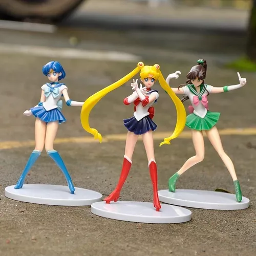 Sailor Moon Bonecas Action Figure Pack 5 Personagens