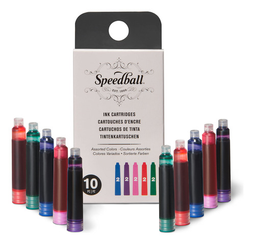 Cartuchos De Tinta Para Caligrafía Colores Surtidos 10 Unida