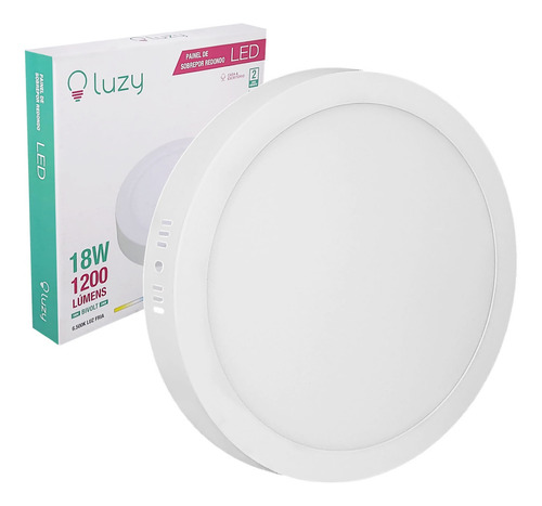 Luminaria Led Plafon Sobrepor Redondo 18w Branco Frio Cor Branco-frio 110V/220V