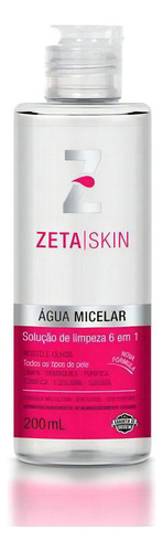 Água Micelar Zeta Skin 200ml Momento De Aplicação Dia/noite Tipo De Pele Todo Tipo De Pele