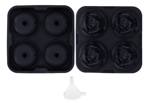 Molde Ice Block, 4 Rejillas De Silicona Para Hacer Flores De