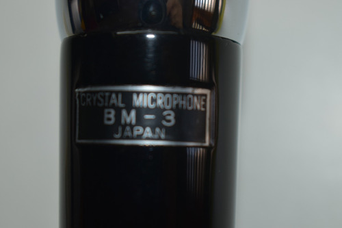Antiguo Microfono Piezo Crystalmicrophone Bm-3 Japan 1950 (Usado)