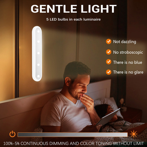 Luces Led Tipo Disco Debajo Del Gabinete Con Interruptor De