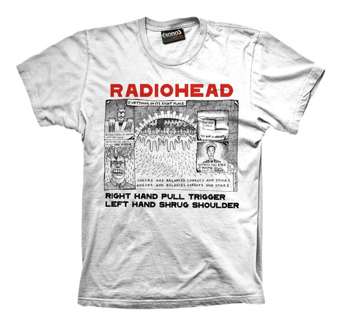 Remera Radiohead Kid A Tour Vintage Amnesiac Sublimado