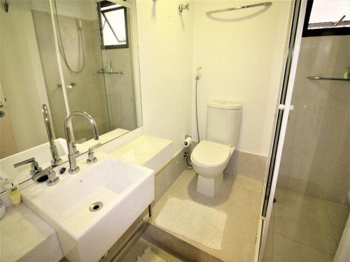 Imagem 17 de 17 de Guarujá Pitangueiras Flat 1 Dormitórios Ar Condicionado Piscina Lazer Completo Manobrista Serviço De Praia Portaria 24 Horas - Fl0004 - 34707502