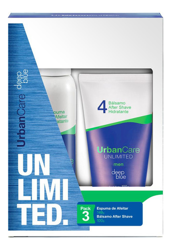 Espuma De Afeitar Urban Care Deep Blue 149g + Bálsamo 100g