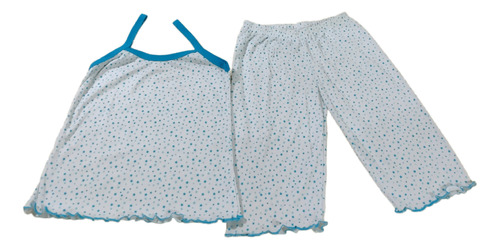 Pijama Mujer Algodón Pesquero Camisa Manga Tira S