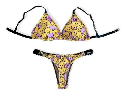 Imagen 4 de 6 de Bombacha Triangulo Emoji Smile Bikini
