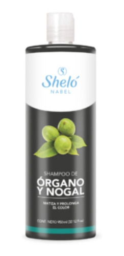 Shampoo De Organo Y Nogal Matiza Prolonga Color Shelo 950ml