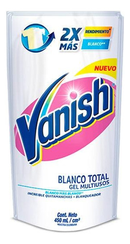 Vanish Quitamanchas Ropa Blanca Liquido Multiuso 450 Cc