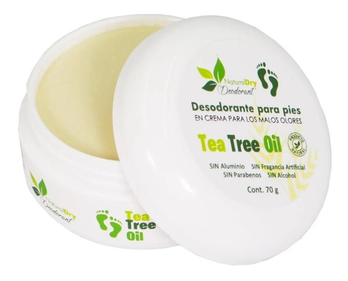 Desodorante Pies Naturaldry 70g Natural Hidrata Elimina Olor