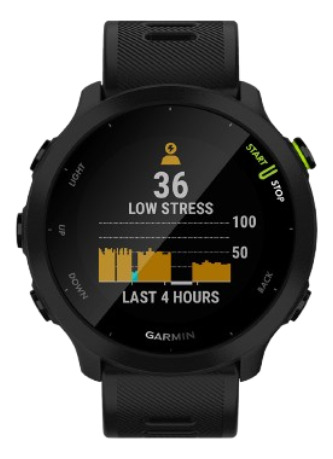 Reloj 0100256200 Forerunner 55 Negro Garmin Black Milanese Black Negro