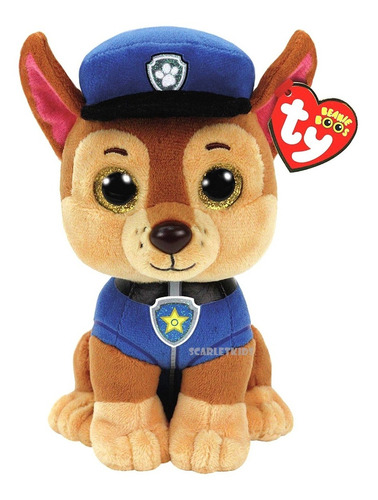 Paw Patrol Ty Peluche Chase Original 14cm Scarlet Kids