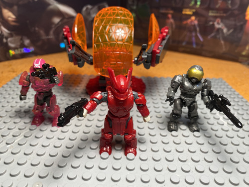 Megabloks Mega Construx Halo Covenant Vs Spartans (3) (Usado)