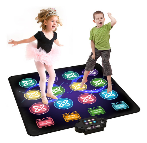 Almohadilla De Baile Dance Game Mat Gleamkid Con Luz Led Par