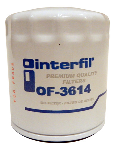 Filtro Aceite Interfil Para Faw F4 1.4l 2008