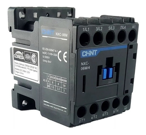 Contactor 6a Minicontactor Trif - Monof 4p 24v Nxc-06m Chint