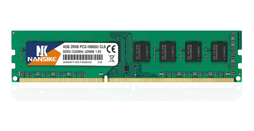 Memoria Ram Nansike 4gb Ddr3-1333 Udimm Para Escritorio Pc