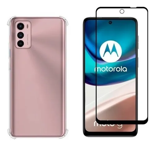 comprar Capa Capinha Anti Impacto Para Motorola Moto G42 + Pelicula Cor Transparente