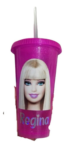 10 Vasos Mágicos  Barbie , Personaje A Elegir Para Fiestas