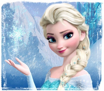 Moño Gomita Elsa Frozen