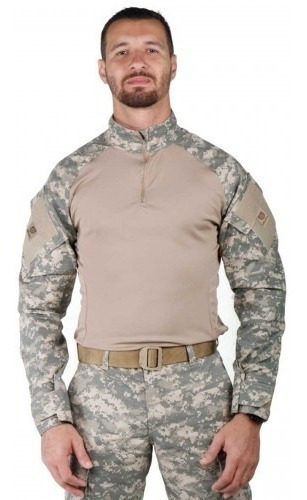 Combat Shirt Camuflado Digital Areia Bélica Airsoft