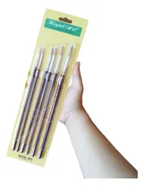 Comprar 6 Pinceles Artisticos Punta Fina Gran Precision 6 Tamaños