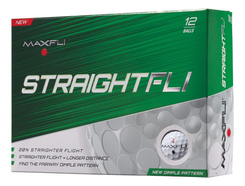 Pelotas Bolas De Golf Maxfli Modelo Straightfli Blanco