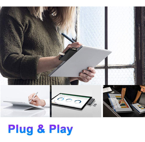 Zh Sroje Dock Hub Surface Pro 7, Adaptador 7 Em 2 Para