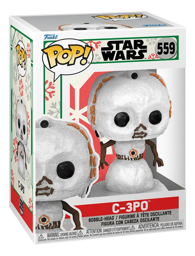Funko Pop Star Wars Holiday C-3po Snowman