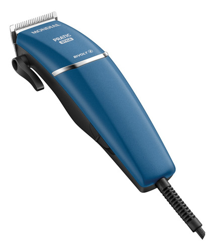 Cortador De Cabelos Pratic Style Mondial Azul Cr-10 127/220v