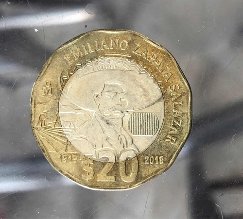 Moneda Conmemorativa Emiliano Zapata 1919-2019
