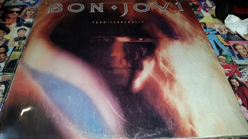 Bon Jovi 7800 Fahrenheit Lp Vinilo Argentina Muy Bueno 1985