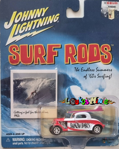Johnny Lightning Speed Coupe Surf Rods Banzai Babes Release3
