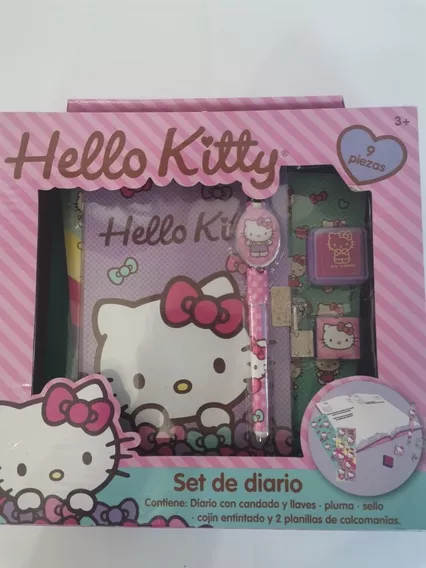 Hello Kitty Diario Set Con Accesorios