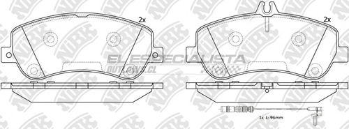 Pastillas De Freno Mercedes-benz Glk 220 2.2 2016 Nibk Del
