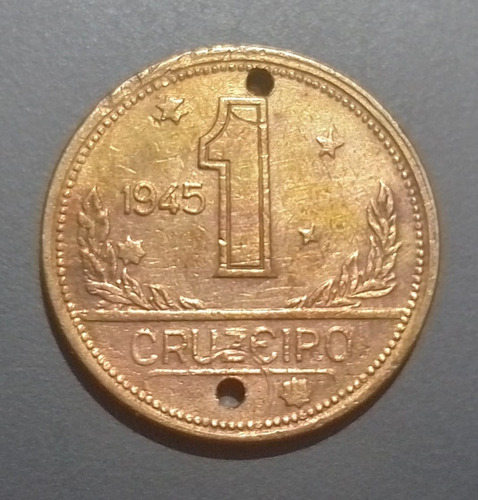 Moeda De 1 Cruzeiro Brasil De 1945 (Usado)