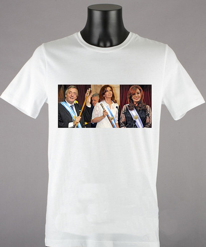 Remera Presidentes Néstor Y Cristina Fernández Kirchner