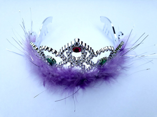 Tiara De Princesa Para Festa Infantil Marabu 12 Un.- FĂșcsia