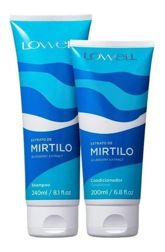 Shampoo E Condicionador Lowell Mirtilo - Cabelos Oleosos