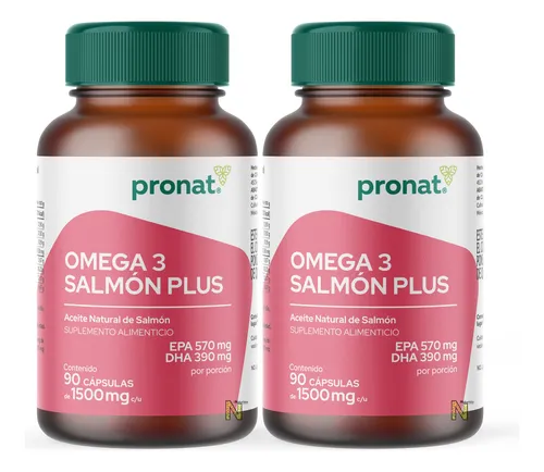 comprar Kit 2 Piezas de Salmon Plus Omega 3 (90 Caps Cada Frasco) Pronat