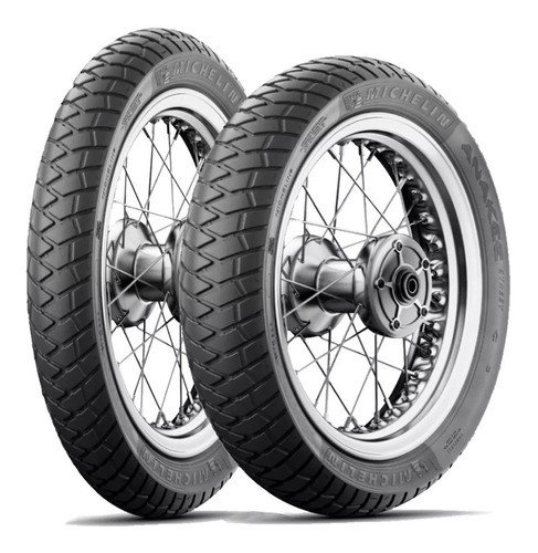 Par Pneu Xre300 Michelin  Anakee Street 120/80-18 + 90/90-21