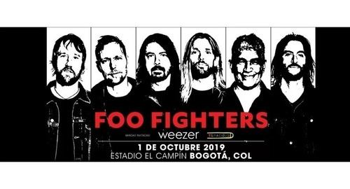 Boletas Concierto Foo Fighters - Weezer Oriental Baja