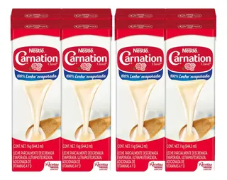 Leche Evaporada Carnation Clavel Nestlé 8 Pzas De 944.3 Ml