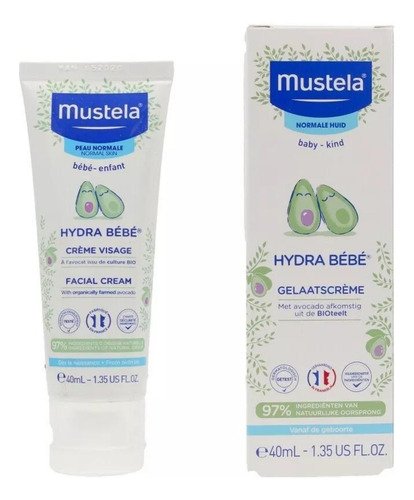 Mustela Crema Facial Hydra Bebé Piel Normal 40ml