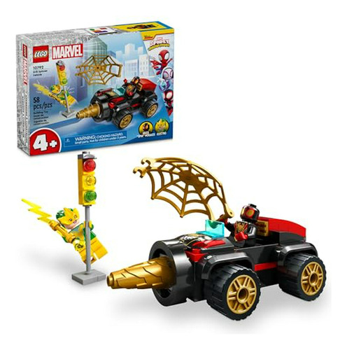 Marvel Vehículo Spinner, Compatible Con Niños De 4-6 Años.