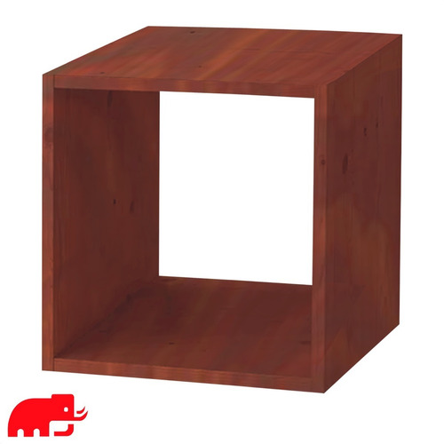 Cubo Madera Maciza Natural Estante Modular 40 X 40 X 30 Cm