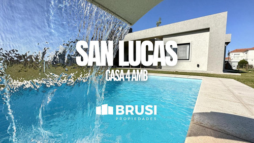Casa En Venta 4 Ambientes En Una Planta Con Pileta - Barrio Privado San Lucas