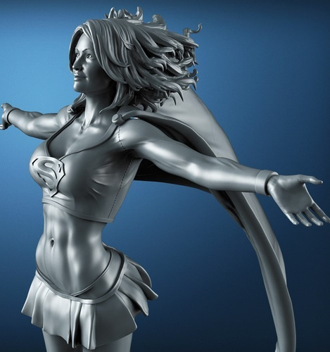 Archivo Stl Supergirl Dc Para Impresion 3d